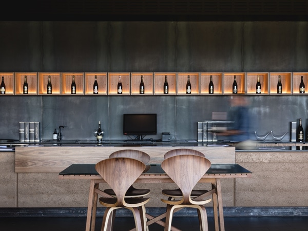 the cellar door at Clover Hill Wines, Tasmania