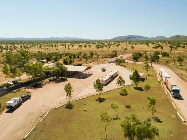 an aerial view of Doon Doon Campground