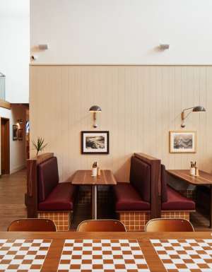 the light-filled interior of The Beach Hotel pub in Newcastle