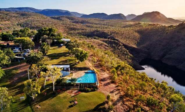 Lake Argyle Resort aerial view