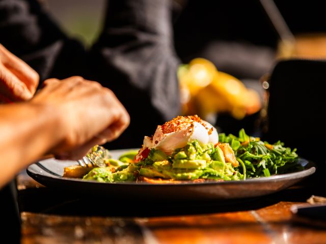 smashed avo at Myrtle & Stone, Wollombi