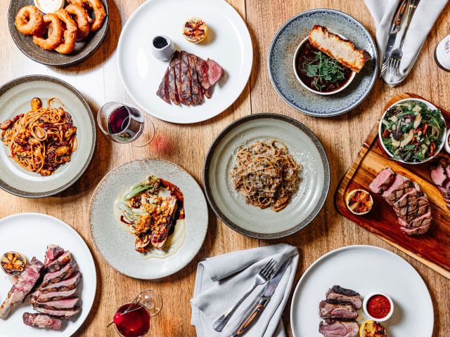 share plates on the table at Gather, Rydges Resort Hunter Valley
