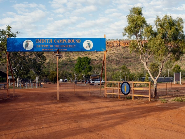 the entrance to Imintji Campground, Kimberley
