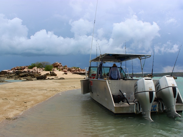 the boat at Kimberley Coastal Camp