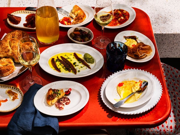 Ortiz Anchovies and other share plates at Martinez Terrace