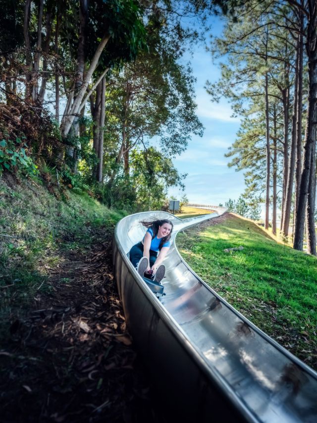 Toboggan Ride at Big Banana, Coffs Harbour