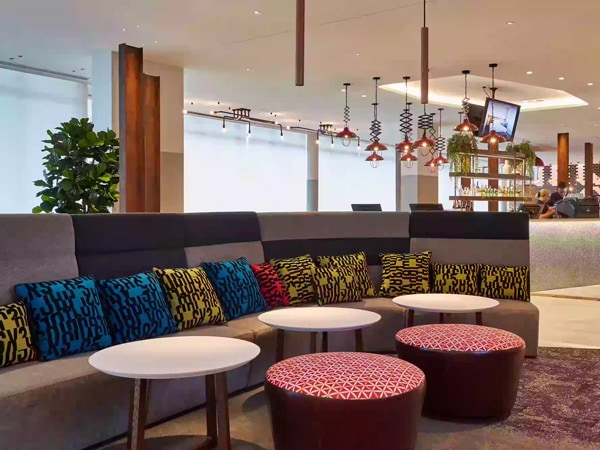 the lobby at Holiday Inn Express, Newcastle