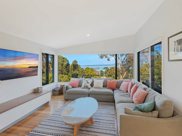 the living room interior of ADS on Collins, Merimbula