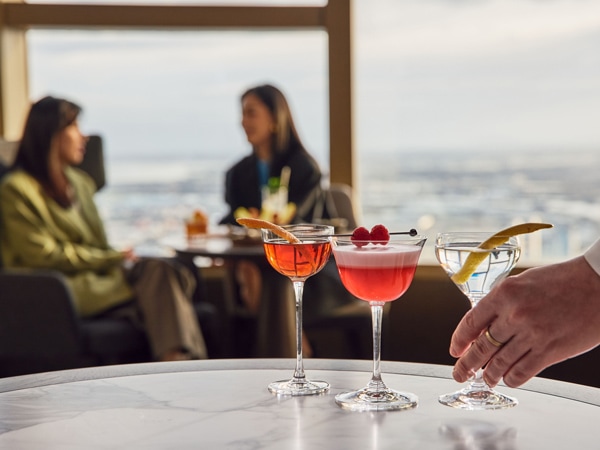 drinks on the table at Cameo Melbourne, CBD
