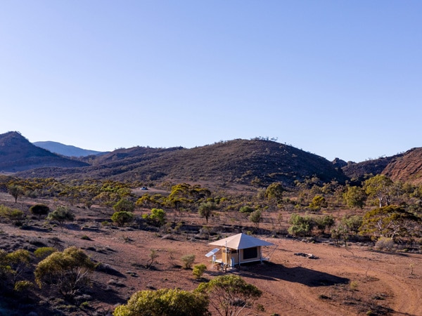 an aerial view of Flinders Bush Retreat