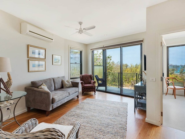 the interior of Rolling Waves 3, Merimbula