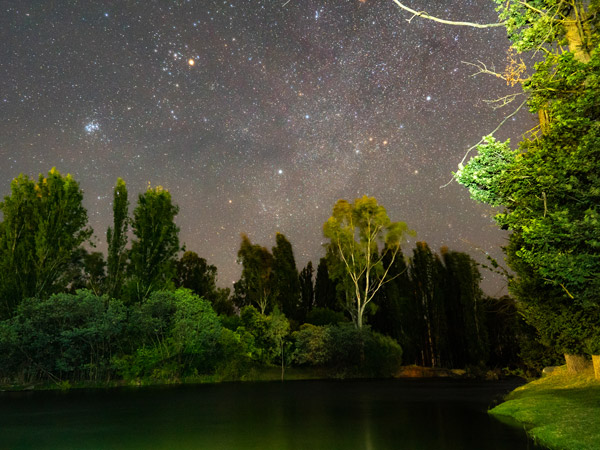 night sky with twinkling stars at the Sydney Observatory in Millers Point