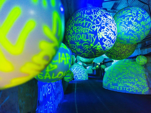 Dark Spectrum, Vivid Sydney 2023, Wynyard Station