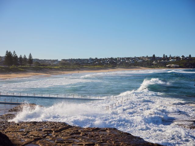the South Curl Curl Beach and Ocean Pool