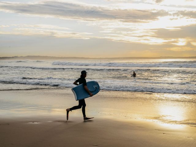a surfer at Cronulla Beach, Sydney