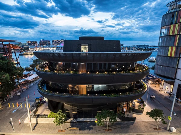 the exterior view of Smoke Bar, Barangaroo House