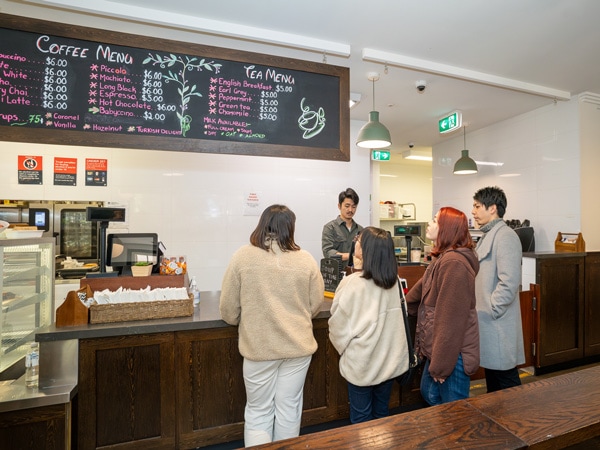people inside Caves Cafe in Jenolan Caves, Blue Mountains
