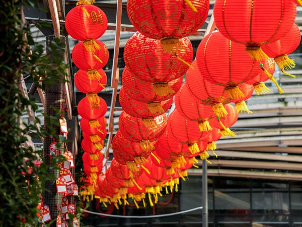 Chinese lanterns at the Darling Square