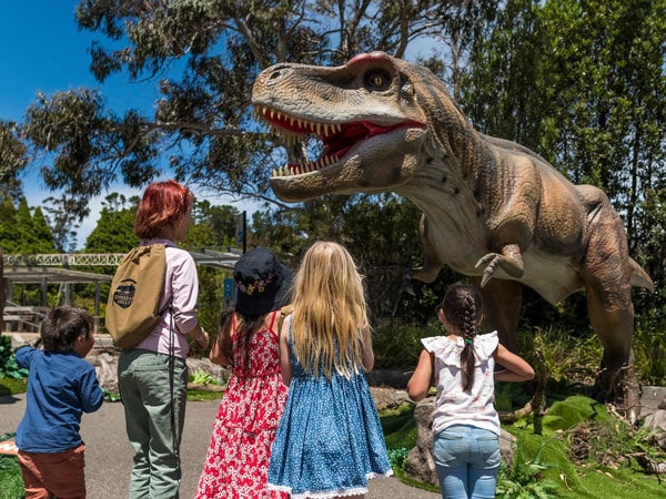 kids having fun at Scenic World - Dinosaur Valley
