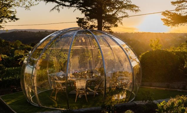 The Bunker Leura's Dining Dome in the Blue Mountains