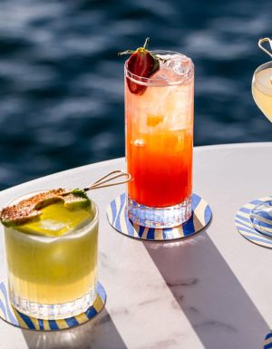 cocktails at Pier Bar at Pier One Sydney Harbour