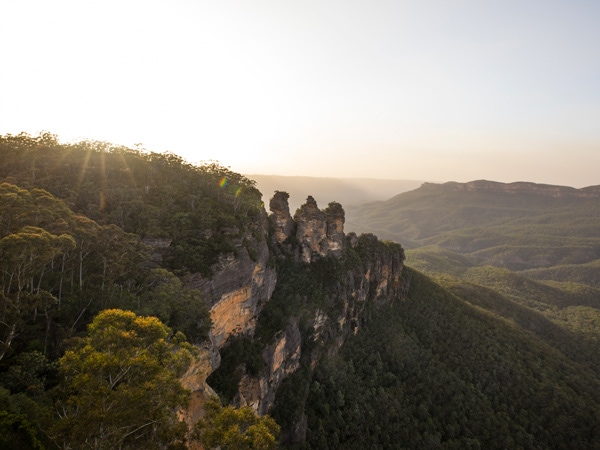 views of the Three Sisters and the Jamison Valley, Blue Mountains National Park