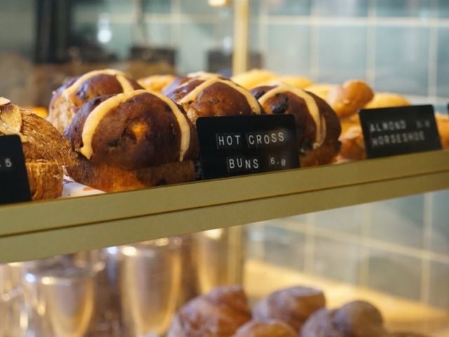 hot cross buns at Little Sista, Leura