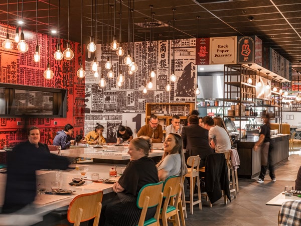 the dining interior of Mr Good Guy, Tasmania