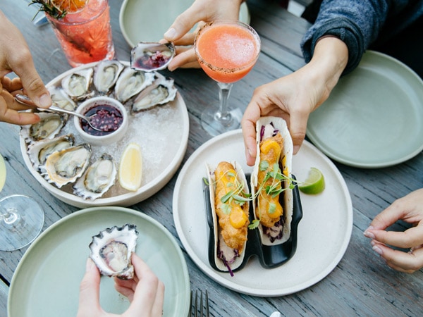 dining at North Bondi Fish