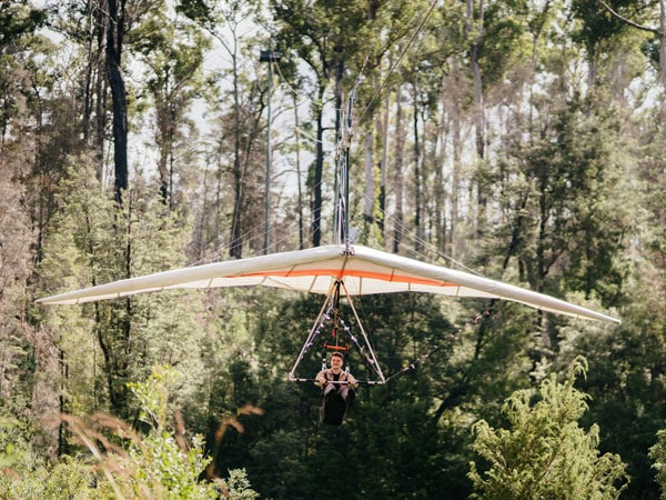 hang glide over the Huon River, Tas