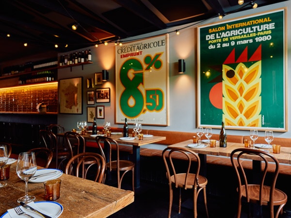 the restaurant interior of The Hills