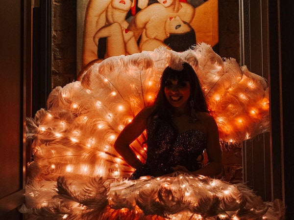 a performer at Wakefield’s Bar and Wine