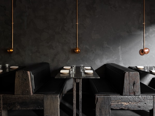 the dining tables at arkhé, Norwood