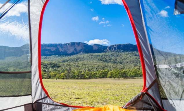 Kedumba River Crossing Campground in the Blue Mountains, NSW