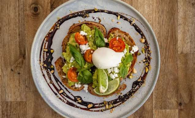 avo toast at Lily’s Pad, Leura