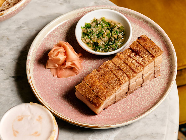 crispy pork at Mya Tiger, St Kilda