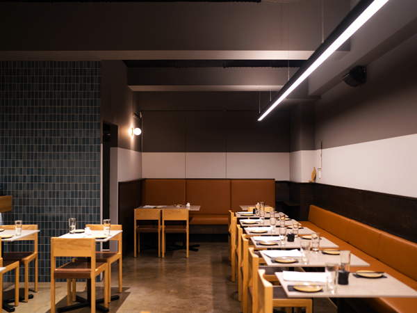 the dining interior of Machi, St Kilda