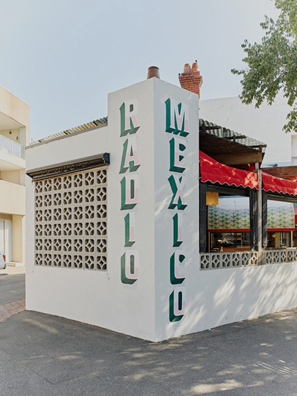 the restaurant exterior of Radio Mexico, St Kilda restaurants