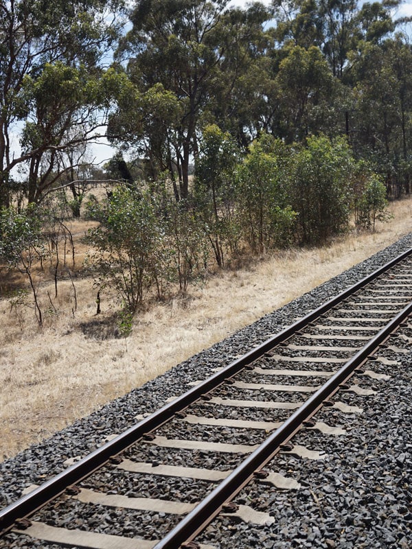 The Great Southern railway tracks