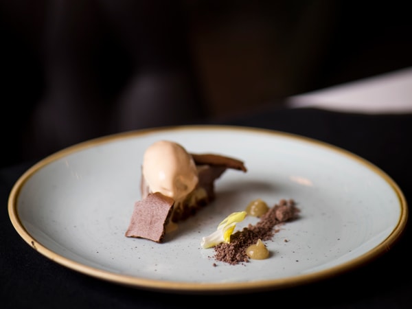 a close-up of food on the plate at The Restaurant, Fairmont Resort Blue Mountains, Leura