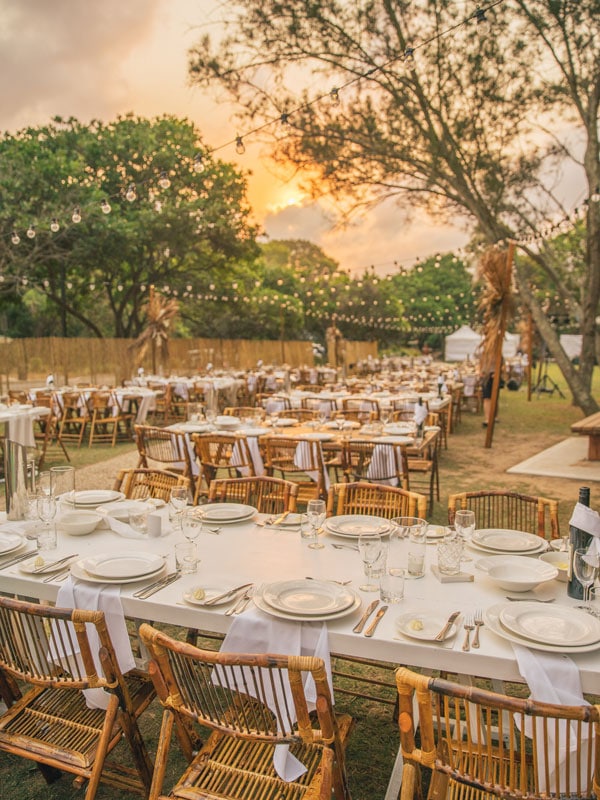 an al fresco dinner by the beach in Coffs Harbour