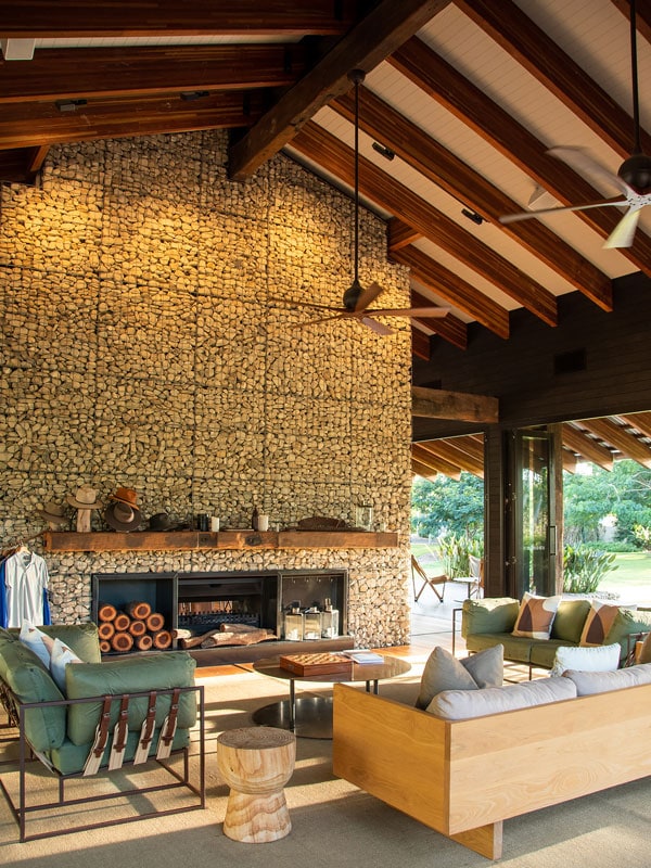 the interior of Mt Mulligan Lodge