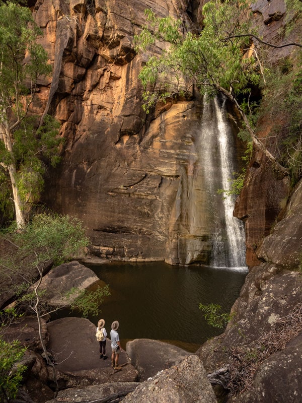 hikers at Mt Mulligan Falls