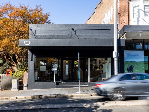 the cafe exterior at Padre Paddington