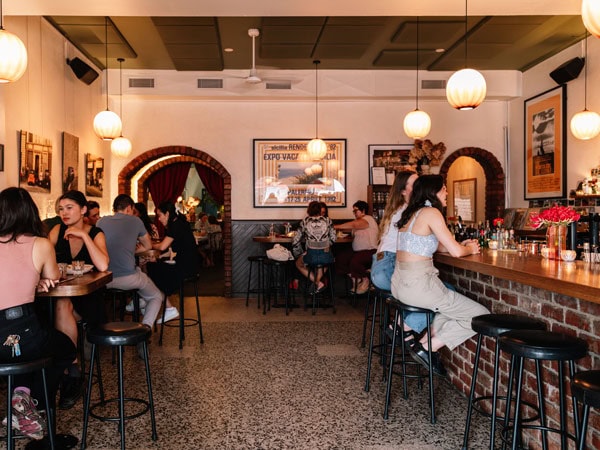 Interior of 1800 Lasagne on High Street Melbourne, Australia