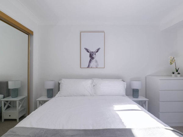 the bedroom at Abbey House