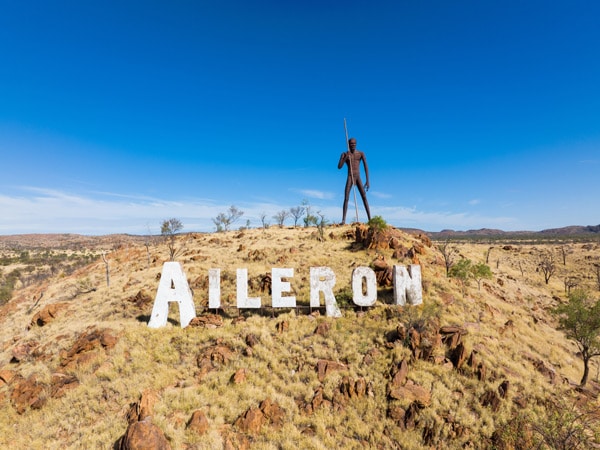 the sculpture of Anmatjere Man
