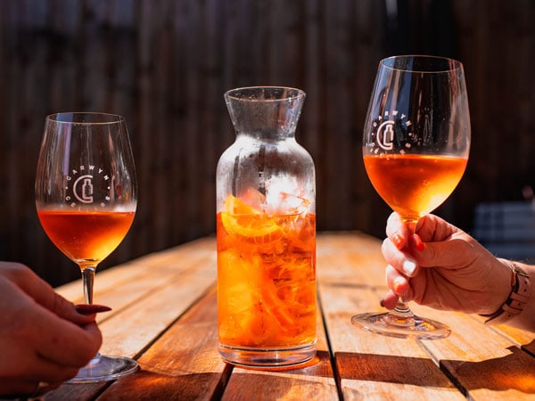 Carwyn Cellars Aperol spritz