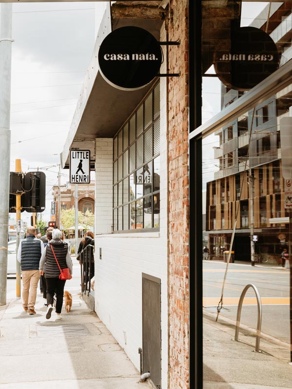 Street view of Casa Nata in Melbourne