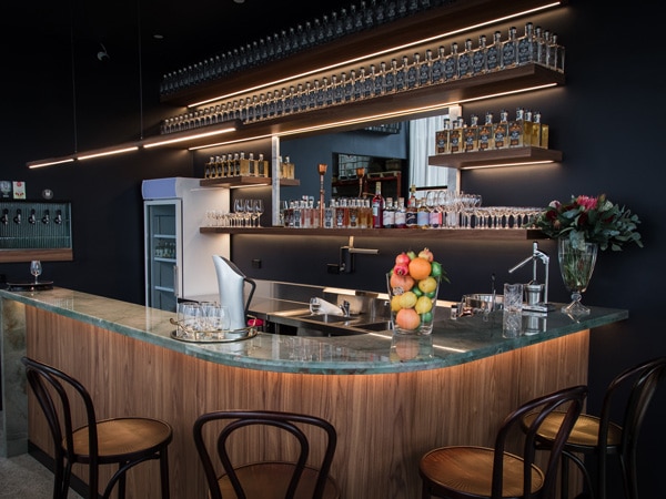 the bar at Cedar Fox Distilling Co., Coburg North